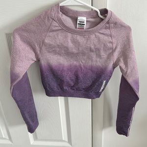 Ombré gymshark long sleeve top